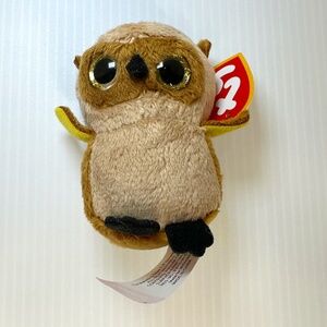 TY Teeny Beanie Boos Plush Sammy The Great Horned Owl McDonald's Toy 4" 2021